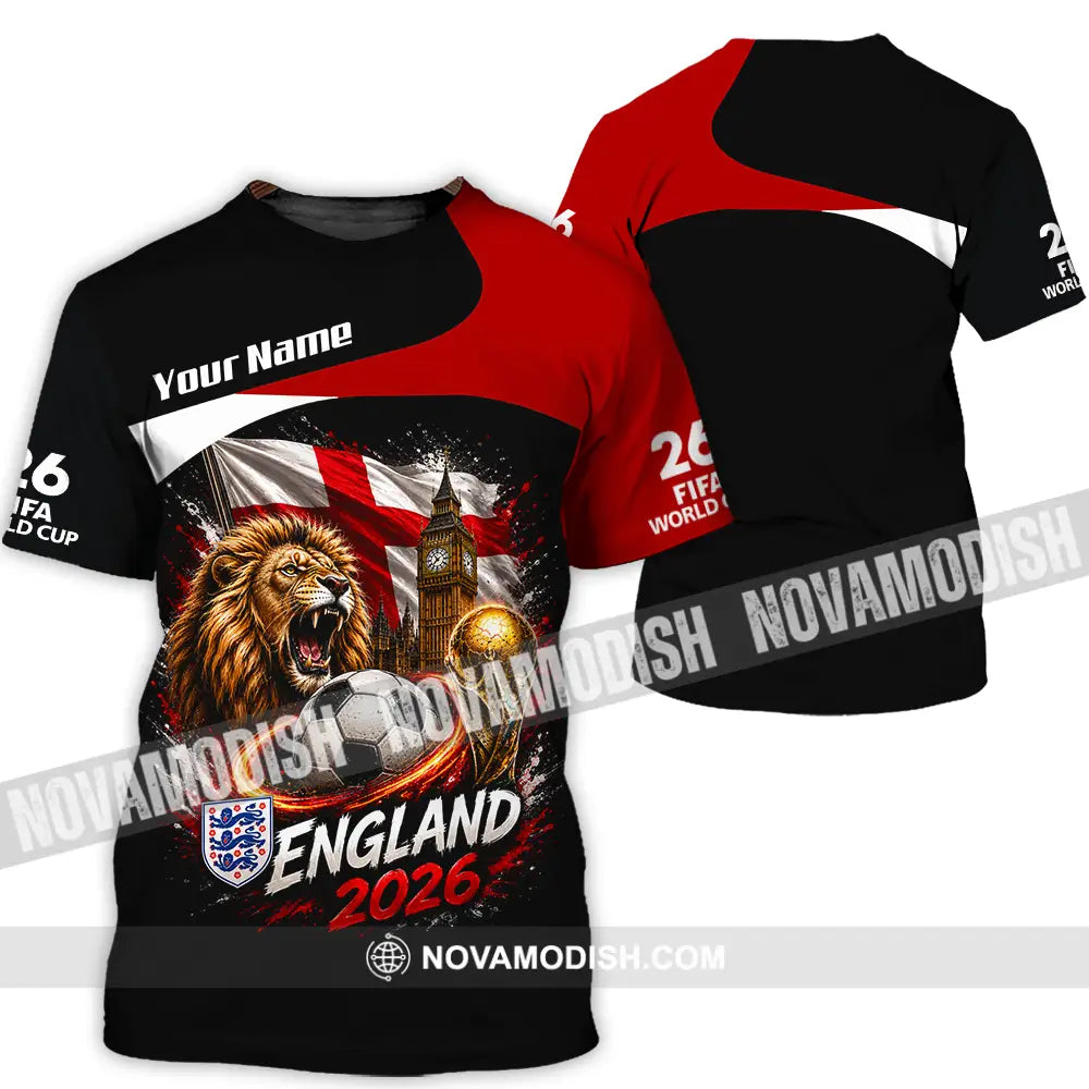 Unisex Shirt - Custom England World Cup 2026 Shirt - T-Shirt / S - T-shirt