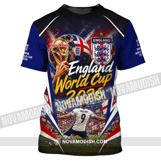 Unisex Shirt - Custom England World Cup 2026 Shirt - T-Shirt / S - T-shirt