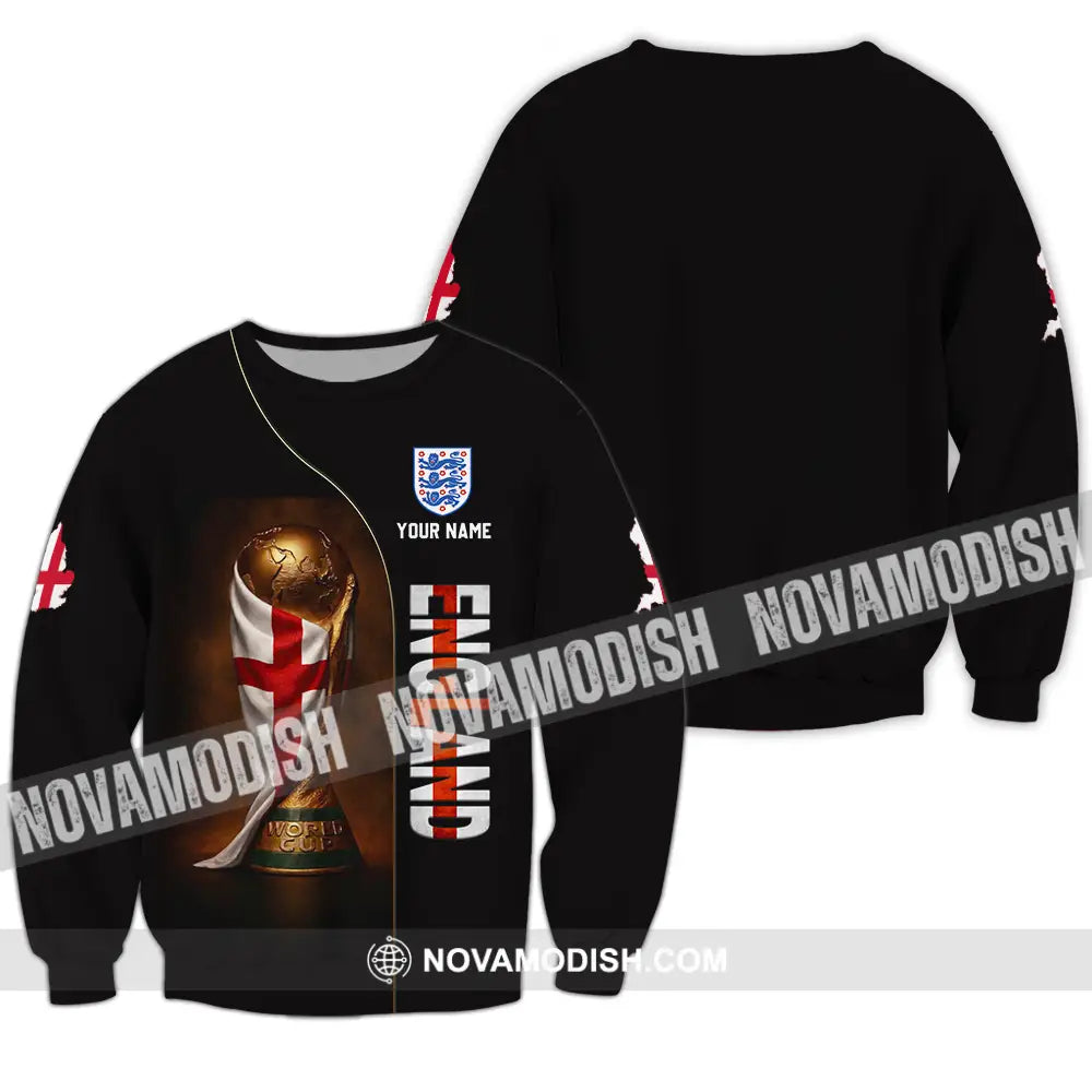Unisex Shirt - Custom England World Cup 3D Shirt Long Sleeve / S T-shirt