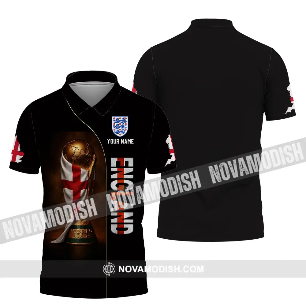 Unisex Shirt - Custom England World Cup 3D Shirt Polo Shirt / S T-shirt