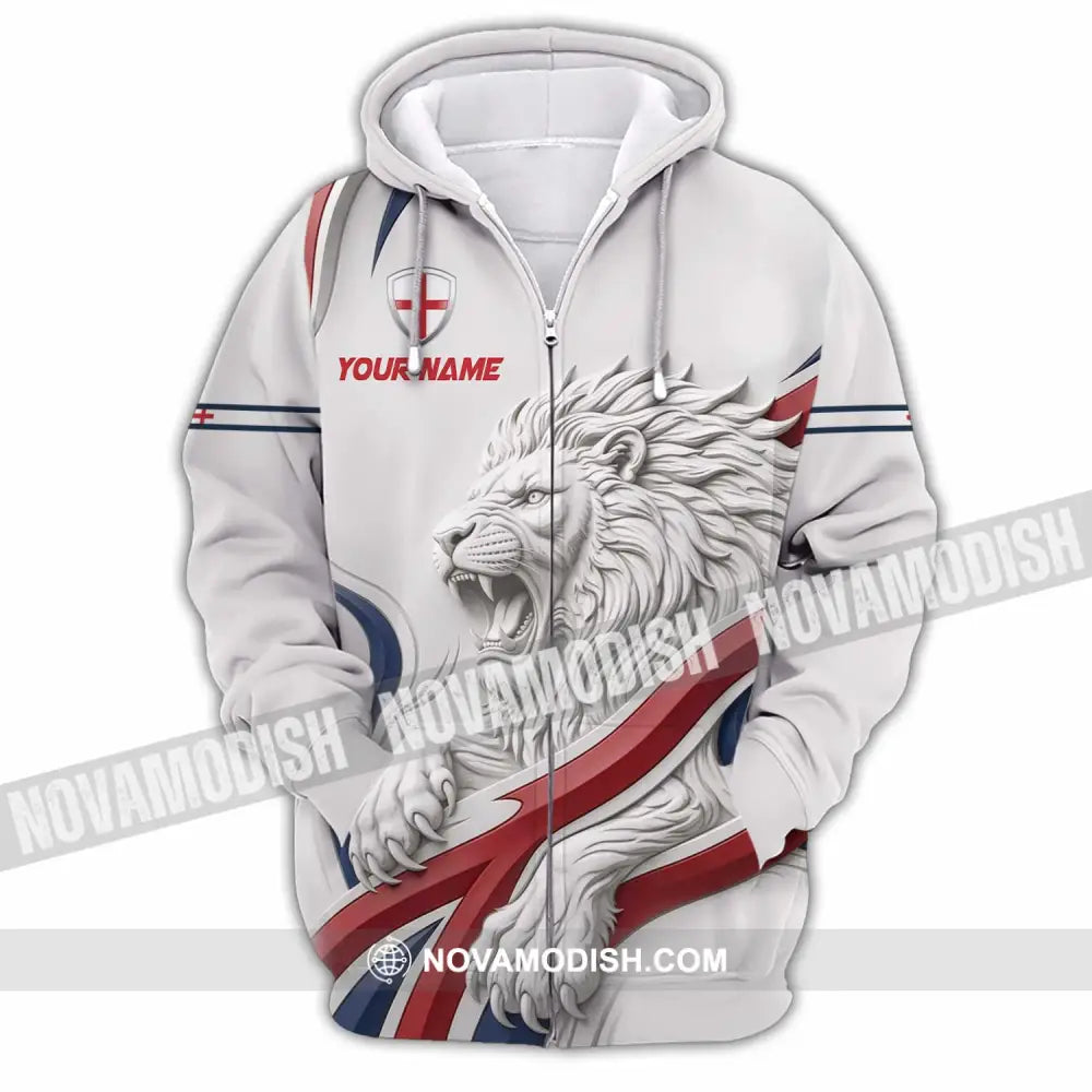 Unisex Shirt - Custom England Shirt - Zipper Hoodie / S - T-shirt