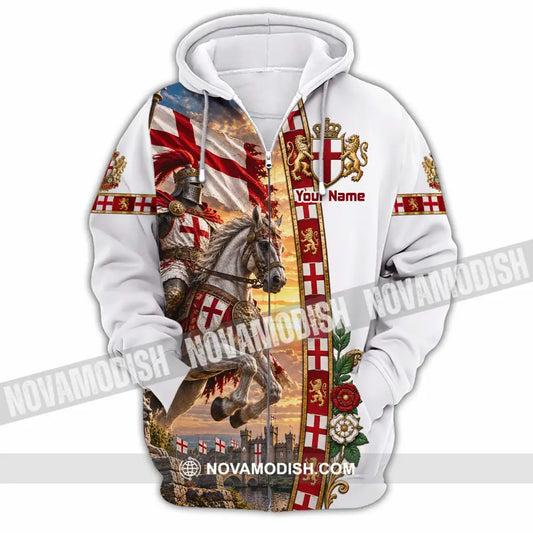 Unisex Shirt - Custom England Shirt - Zipper Hoodie / S - T-shirt