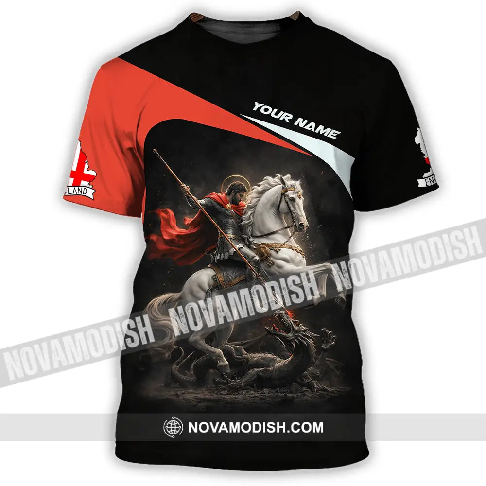 Unisex Shirt - Custom English Horseman 3D Shirt T-Shirt / S T-shirt