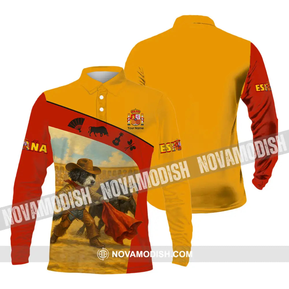 Unisex Shirt - Custom Espana Shirt Long Sleeve Polo / S T-shirt