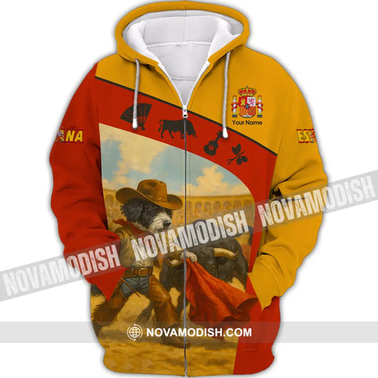 Unisex Shirt - Custom Espana Shirt Zipper Hoodie / S T-shirt