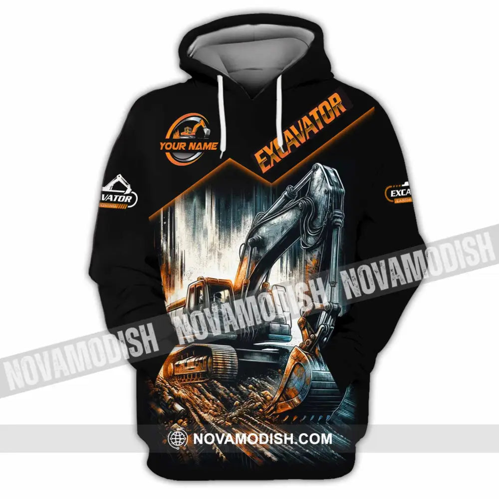 Unisex Shirt - Custom Excavator Shirt - Hoodie / S - T-shirt