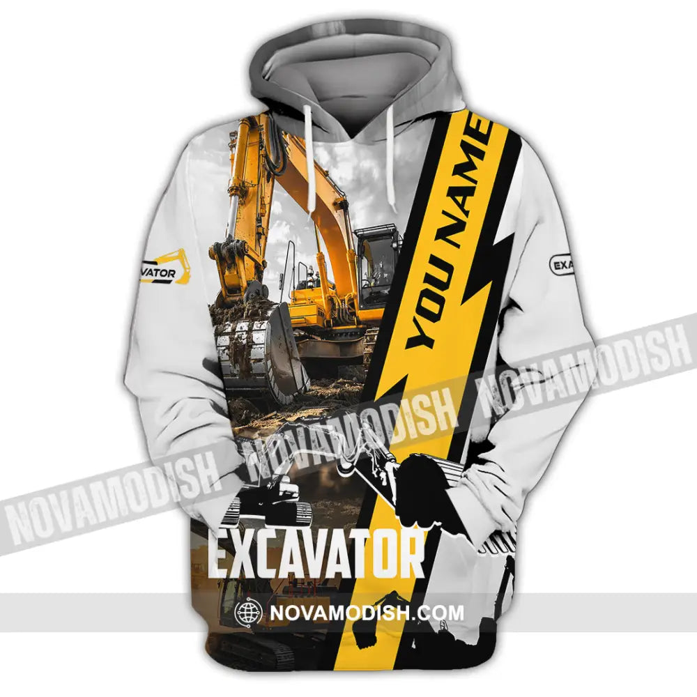 Unisex Shirt - Custom Excavator Shirt - Hoodie / S - T-shirt