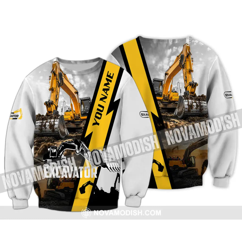 Unisex Shirt - Custom Excavator Shirt - Long Sleeve / S - T-shirt