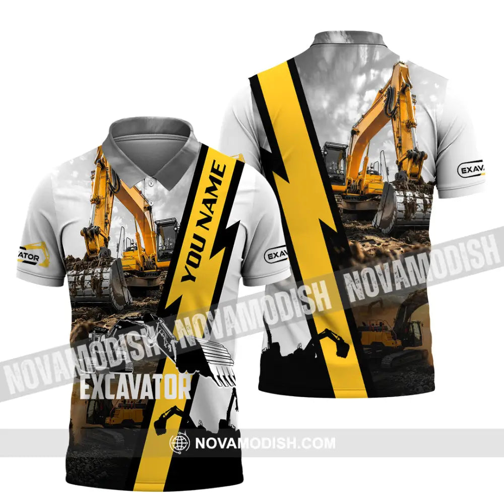 Unisex Shirt - Custom Excavator Shirt - Polo Shirt / S - T-shirt