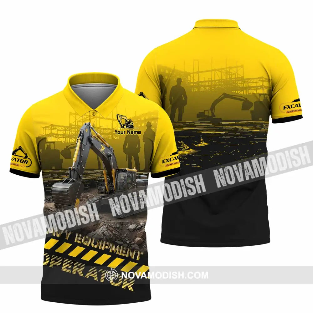 Unisex Shirt - Custom Excavator Shirt - Polo Shirt / S - T-shirt
