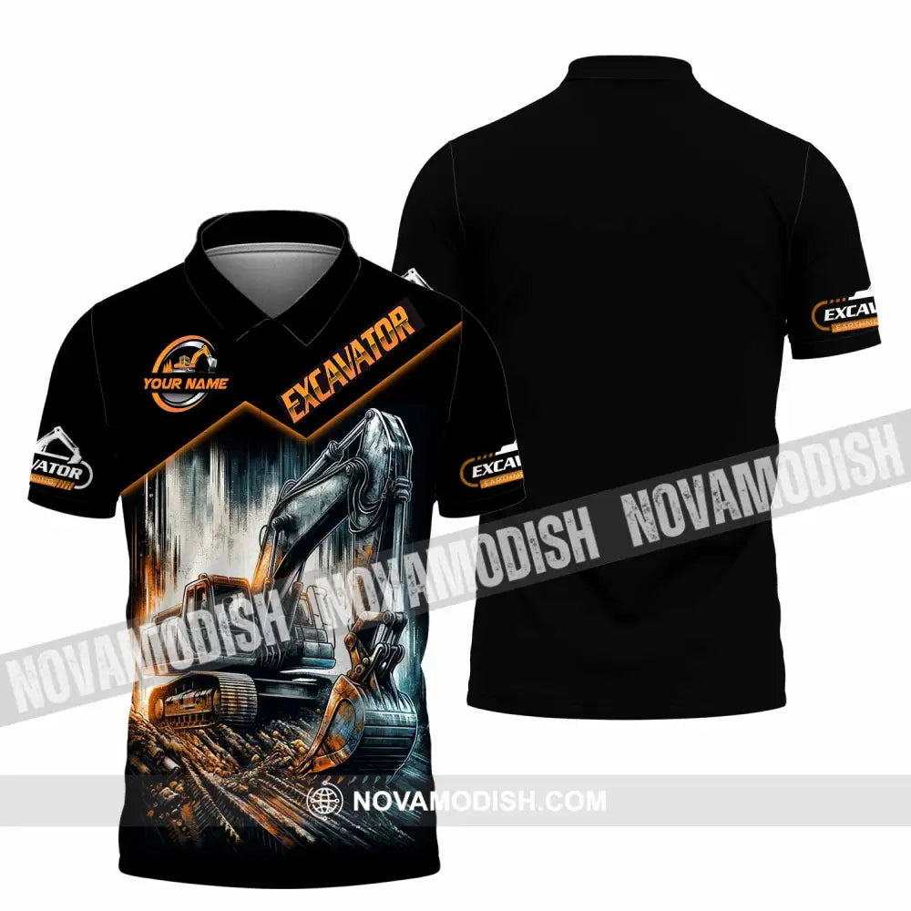Unisex Shirt - Custom Excavator Shirt - Polo Shirt / S - T-shirt