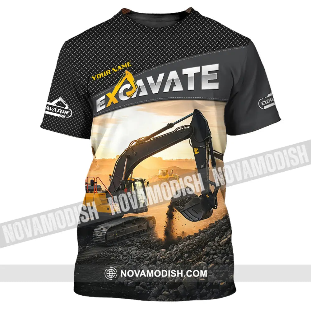 Unisex Shirt - Custom Excavator Shirt - T-Shirt / S - T-shirt