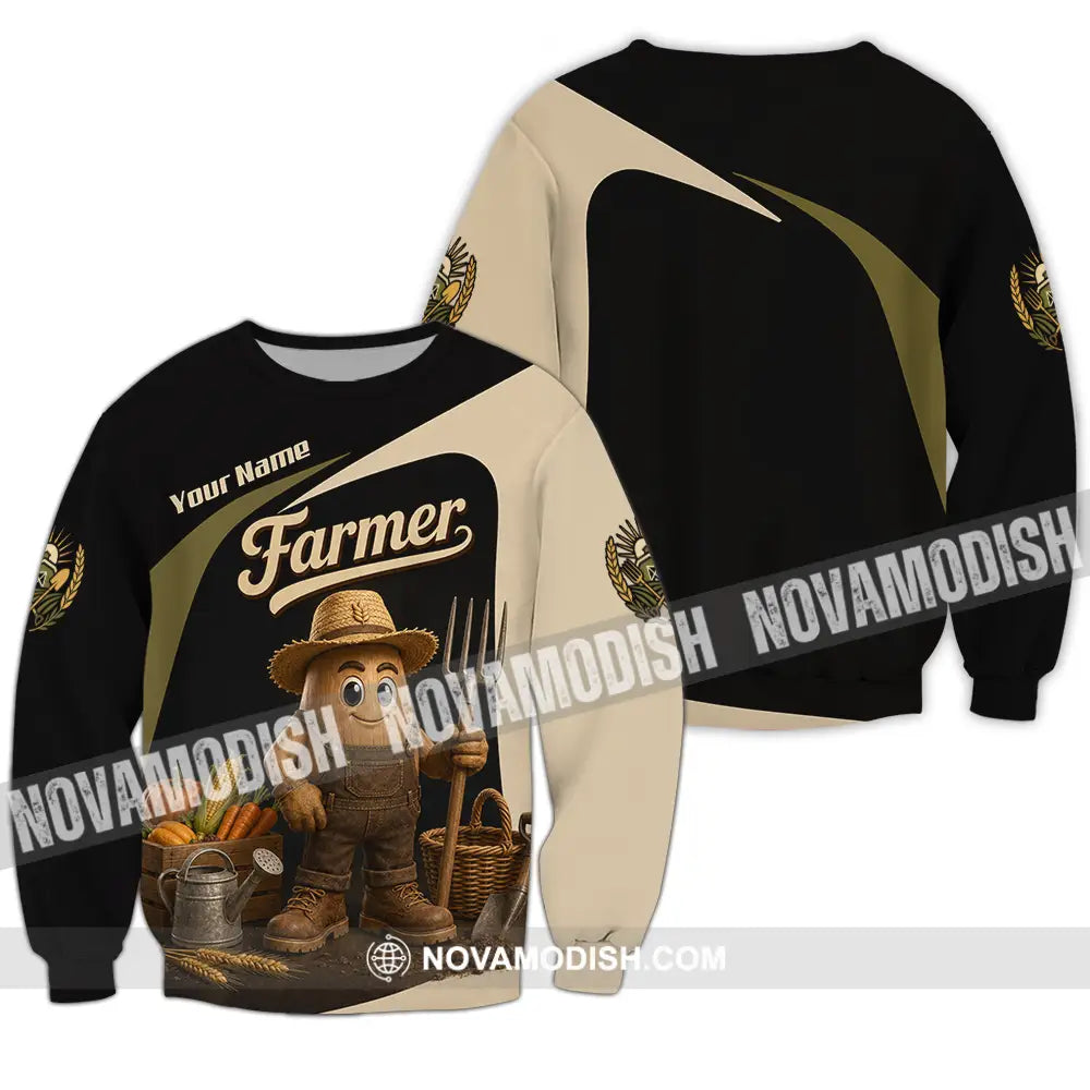 Unisex Shirt - Custom Farmer Shirt - Long Sleeve / S - T-shirt