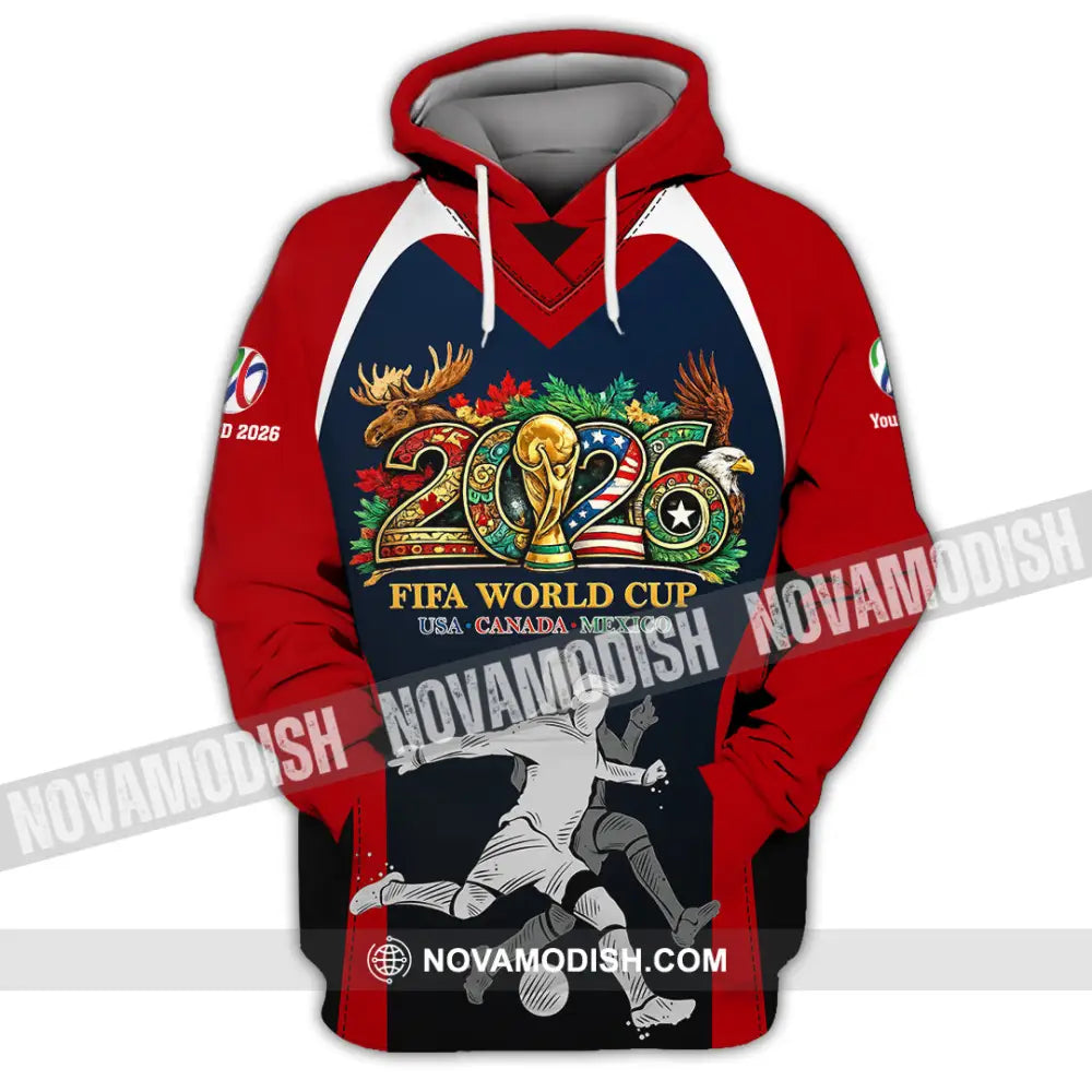 Unisex Shirt - Custom Fifa World Cup 2026 3D Shirt - Hoodie / S - T-shirt