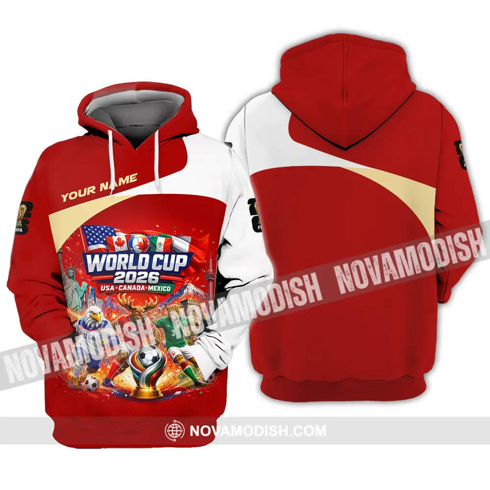 Unisex Shirt - Custom FIFA World Cup 2026 3D Shirt Hoodie / S T-shirt