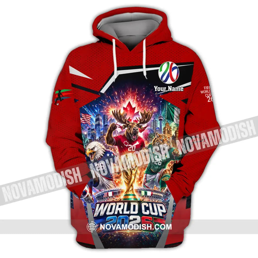 Unisex Shirt - Custom Fifa World Cup 2026 3D Shirt - Hoodie / S - T-shirt