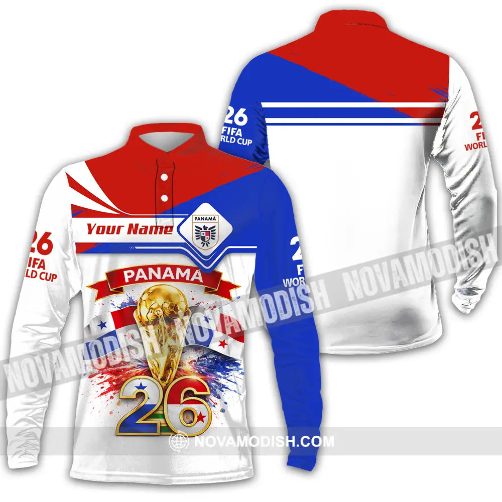 Unisex Shirt - Custom Fifa World Cup 2026 3D Shirt - Long Sleeve Polo / S - T-shirt
