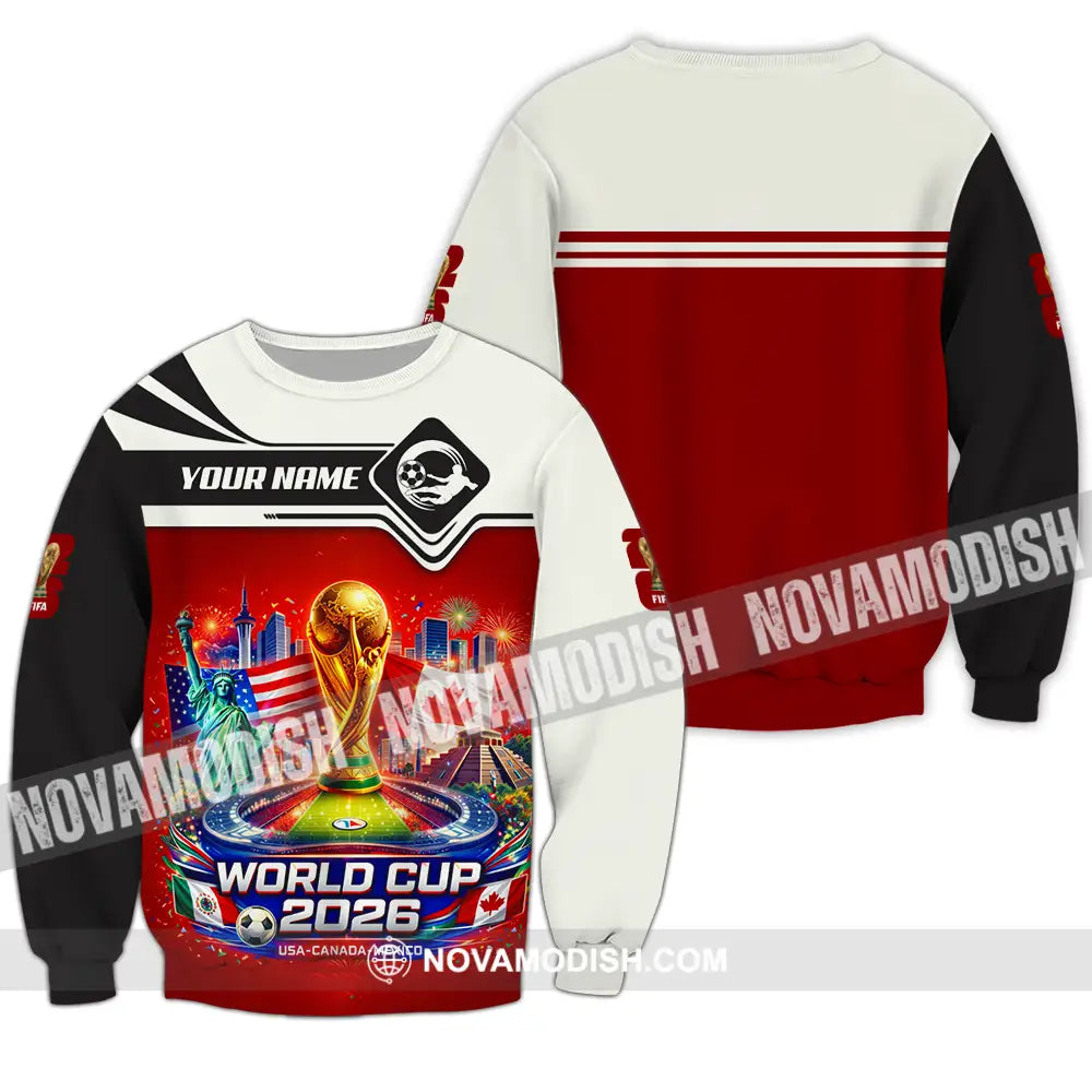 Unisex Shirt - Custom FIFA World Cup 2026 3D Shirt Long Sleeve / S T-shirt