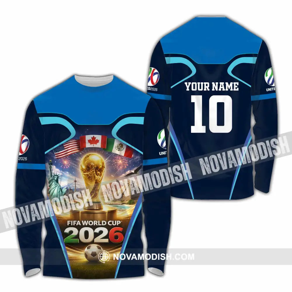 Unisex Shirt - Custom Fifa World Cup 2026 3D Shirt - Long Sleeve Shirt / S - T-shirt