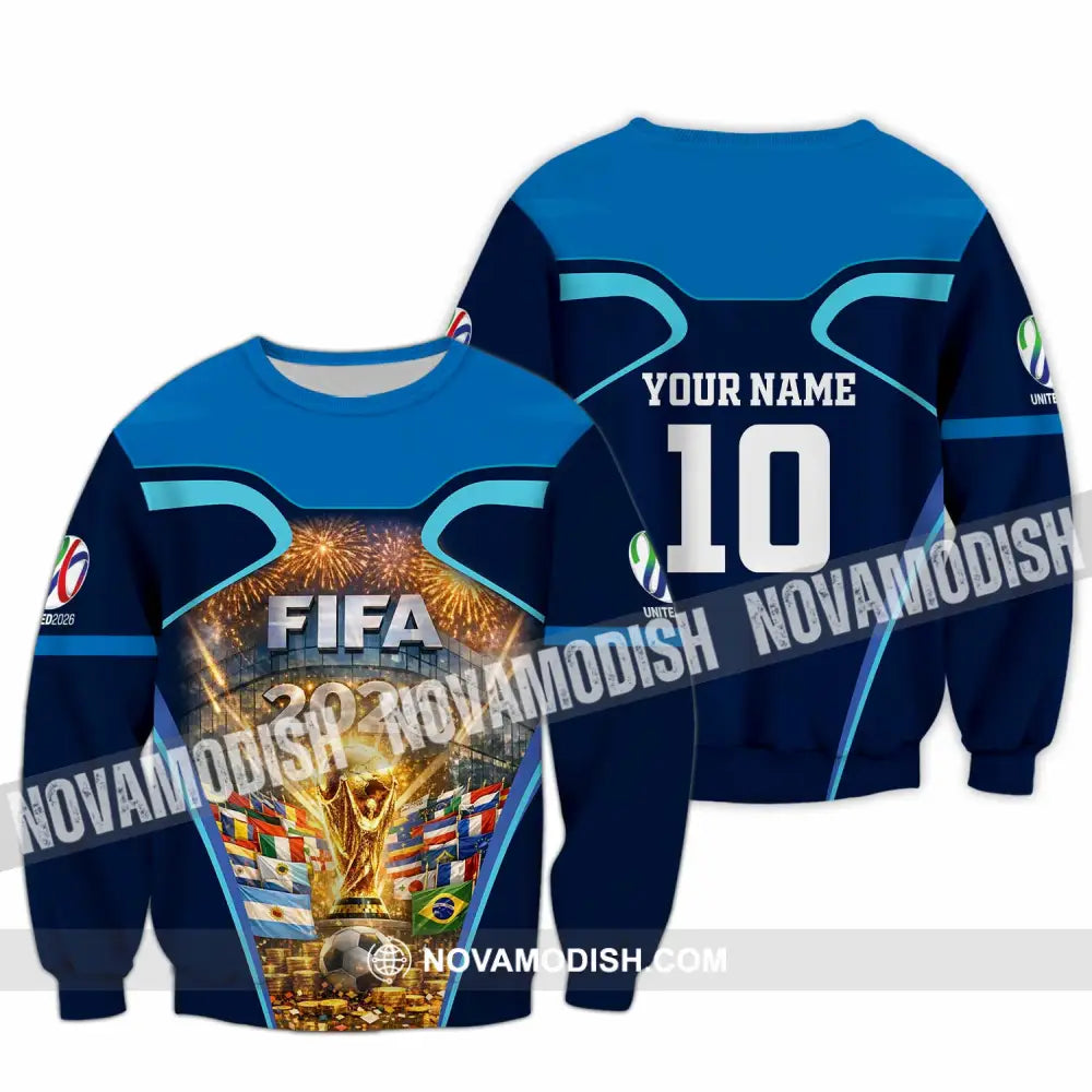 Unisex Shirt - Custom Fifa World Cup 2026 3D Shirt Long Sleeve / S T-shirt