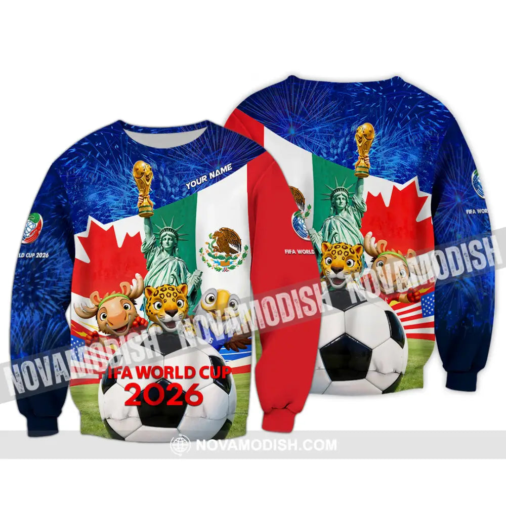 Unisex Shirt - Custom FIFA World Cup 2026 3D Shirt Long Sleeve / S T-shirt
