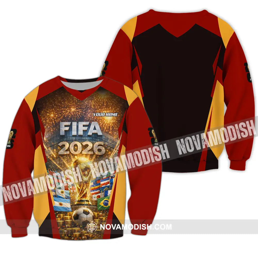 Unisex Shirt - Custom FIFA World Cup 2026 3D Shirt Long Sleeve / S T-shirt