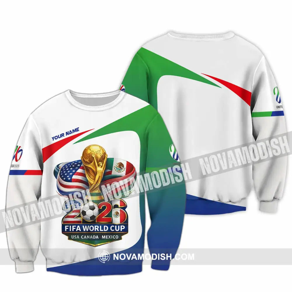 Unisex Shirt - Custom Fifa World Cup 2026 3D Shirt Long Sleeve / S T-shirt