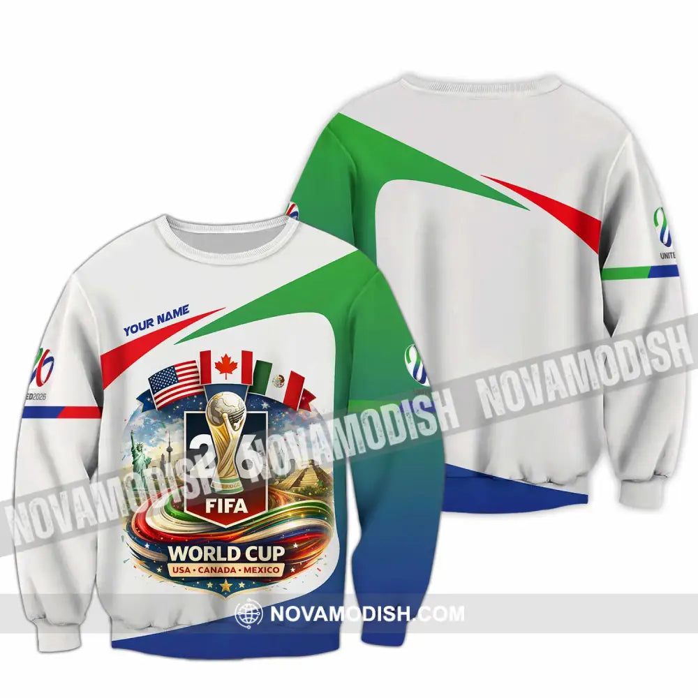 Unisex Shirt - Custom Fifa World Cup 2026 3D Shirt Long Sleeve / S T-shirt