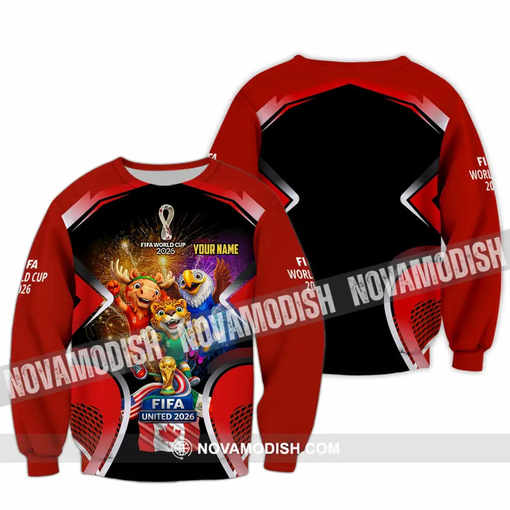 Unisex Shirt - Custom Fifa World Cup 2026 3D Shirt - Long Sleeve / S - T-shirt