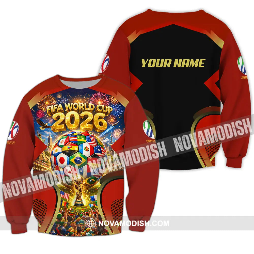 Unisex Shirt - Custom FIFA World Cup 2026 3D Shirt Long Sleeve / S T-shirt