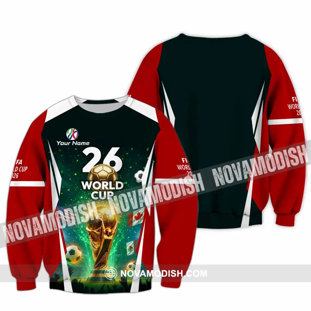 Unisex Shirt - Custom Fifa World Cup 2026 3D Shirt Long Sleeve / S T-shirt