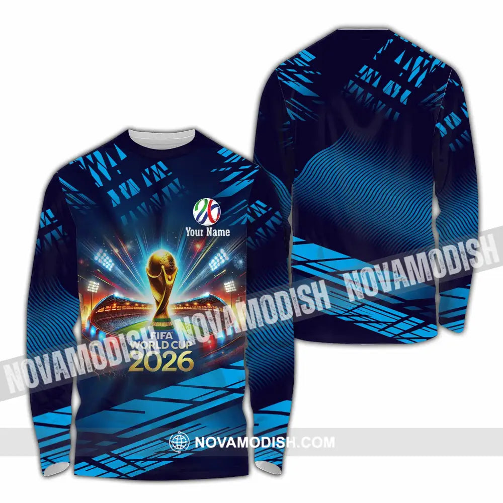 Unisex Shirt - Custom Fifa World Cup 2026 3D Shirt Long Sleeve Shirt / S T-shirt
