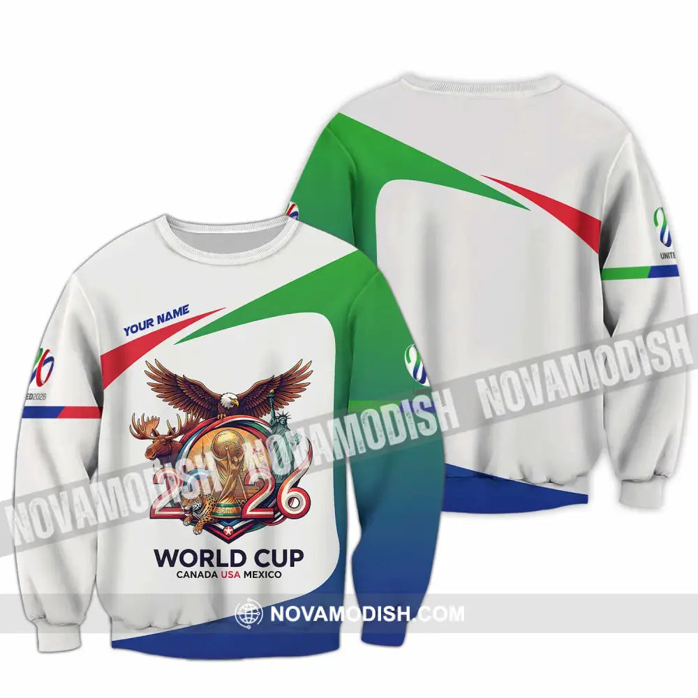 Unisex Shirt - Custom Fifa World Cup 2026 3D Shirt Long Sleeve / S T-shirt