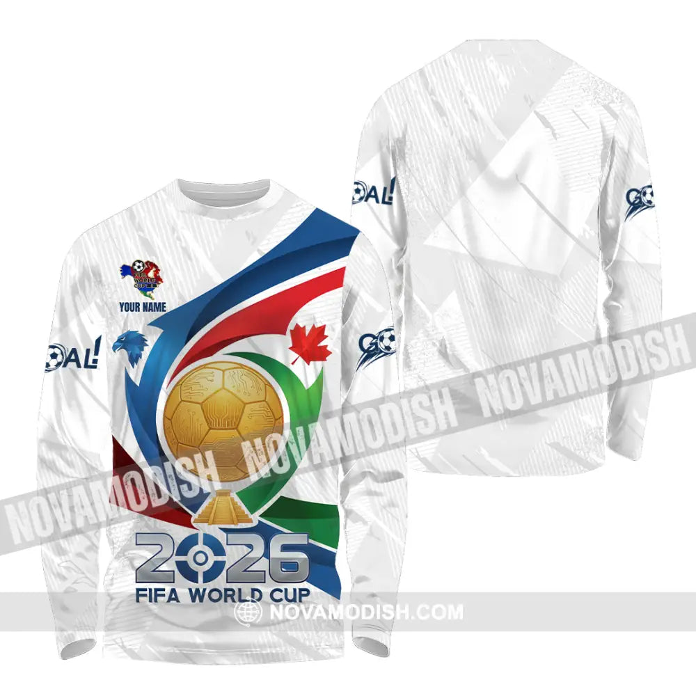 Unisex Shirt - Custom FIFA World Cup 2026 3D Shirt Long Sleeve Shirt / S T-shirt