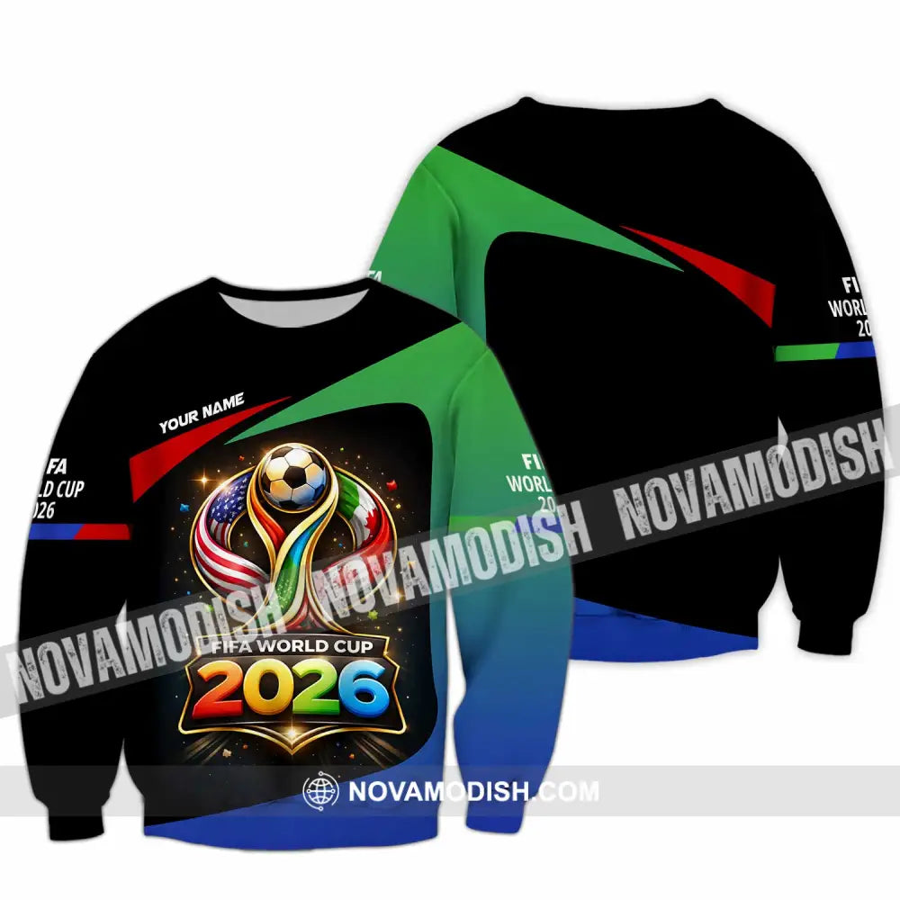 Unisex Shirt - Custom Fifa World Cup 2026 3D Shirt - Long Sleeve / S - T-shirt