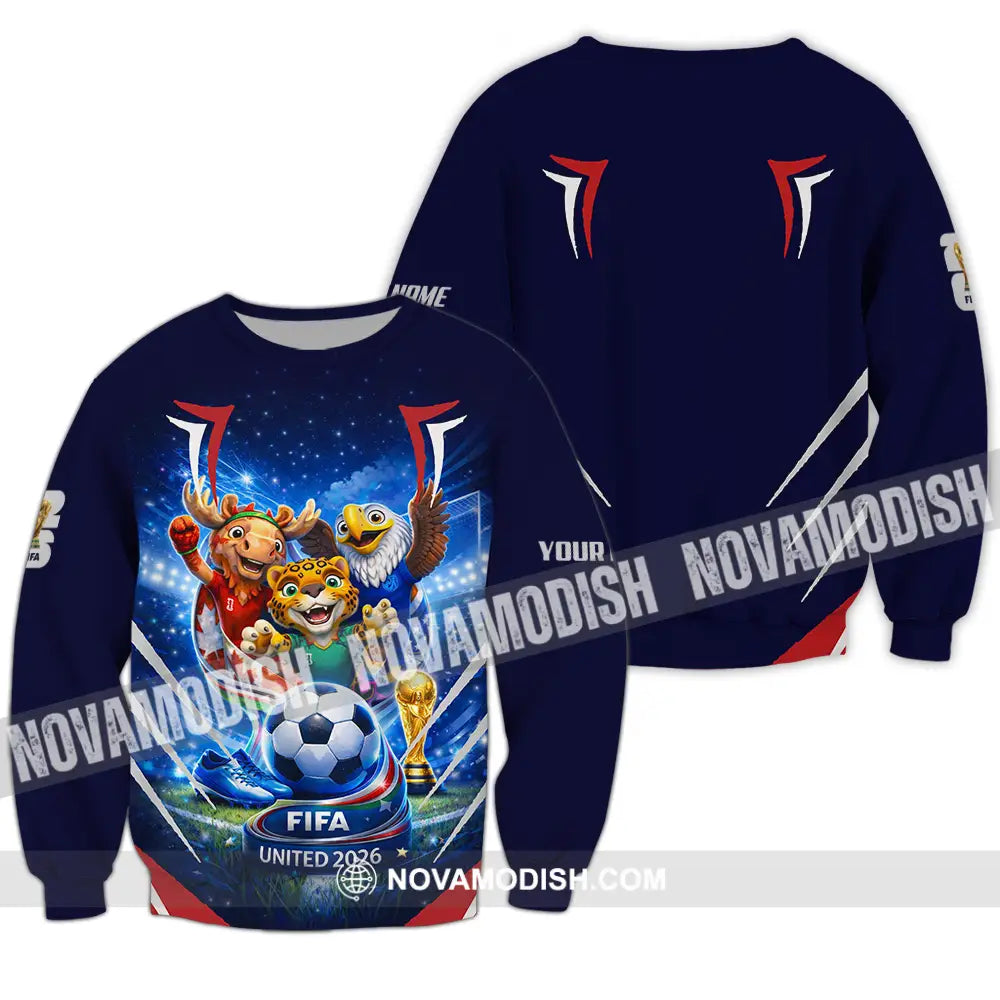 Unisex Shirt - Custom FIFA World Cup 2026 3D Shirt Long Sleeve / S T-shirt