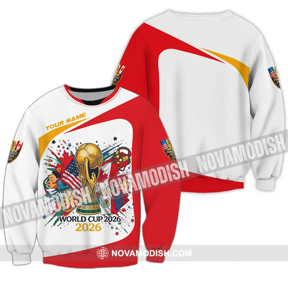 Unisex Shirt - Custom FIFA World Cup 2026 3D Shirt Long Sleeve / S T-shirt