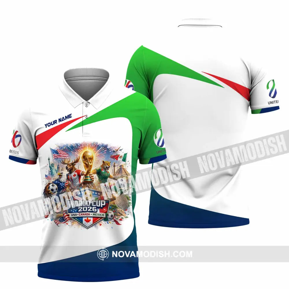 Unisex Shirt - Custom FIFA World Cup 2026 3D Shirt Polo Shirt / S T-shirt