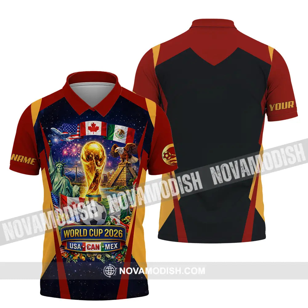 Unisex Shirt - Custom FIFA World Cup 2026 3D Shirt Polo Shirt / S T-shirt