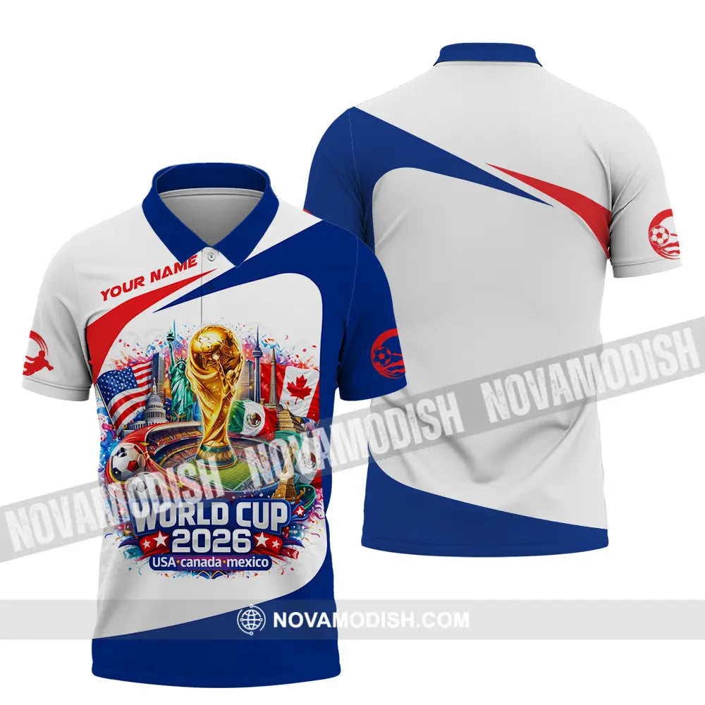 Unisex Shirt - Custom FIFA World Cup 2026 3D Shirt Polo Shirt / S T-shirt
