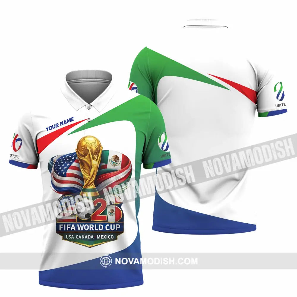 Unisex Shirt - Custom Fifa World Cup 2026 3D Shirt Polo Shirt / S T-shirt