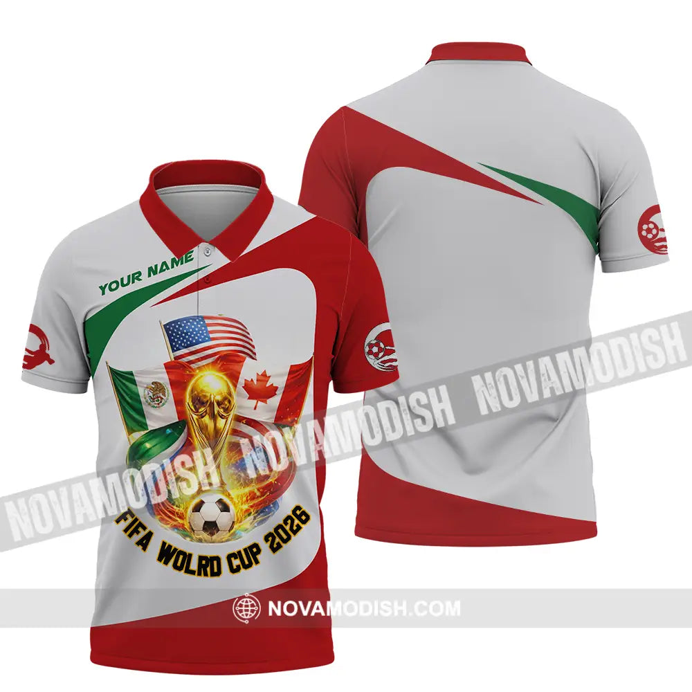 Unisex Shirt - Custom FIFA World Cup 2026 3D Shirt Polo Shirt / S T-shirt