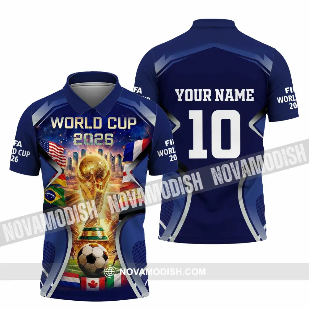 Unisex Shirt - Custom FIFA World Cup 2026 3D Shirt Polo Shirt / S T-shirt