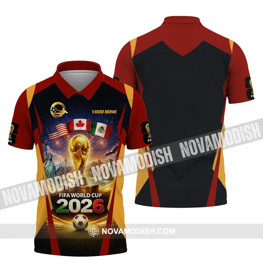 Unisex Shirt - Custom Fifa World Cup 2026 3D Shirt Polo Shirt / S T-shirt