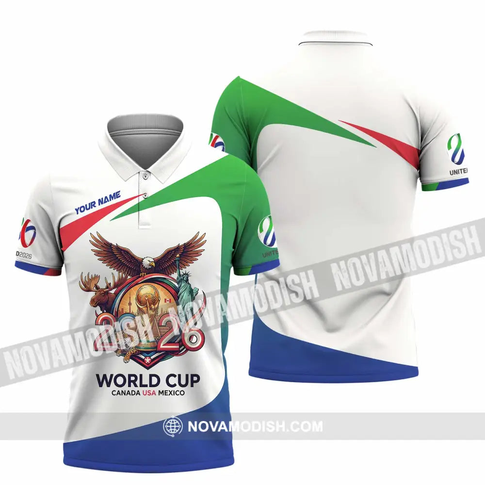 Unisex Shirt - Custom Fifa World Cup 2026 3D Shirt Polo Shirt / S T-shirt