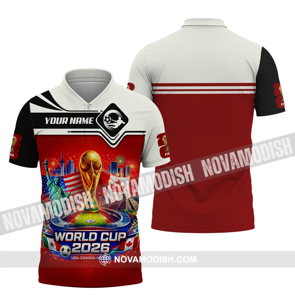 Unisex Shirt - Custom FIFA World Cup 2026 3D Shirt Polo Shirt / S T-shirt