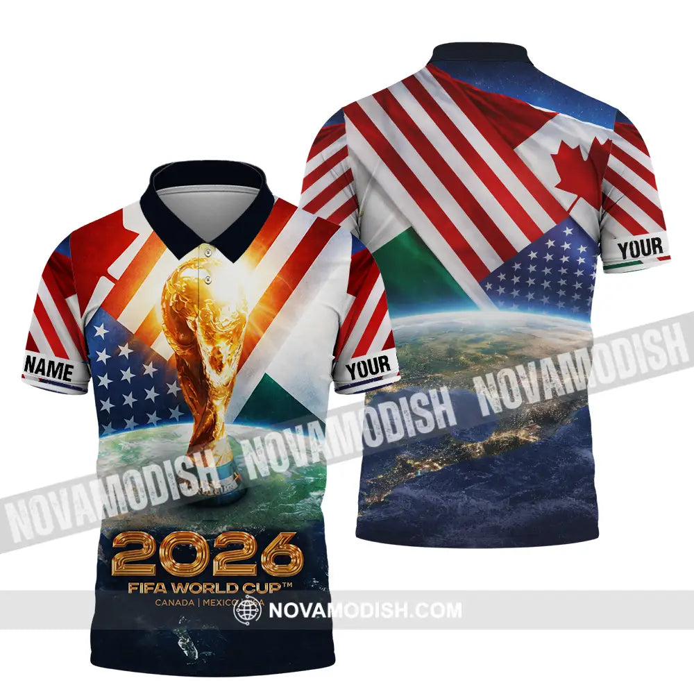 Unisex Shirt - Custom Fifa World Cup 2026 3D Shirt Polo Shirt / S T-shirt