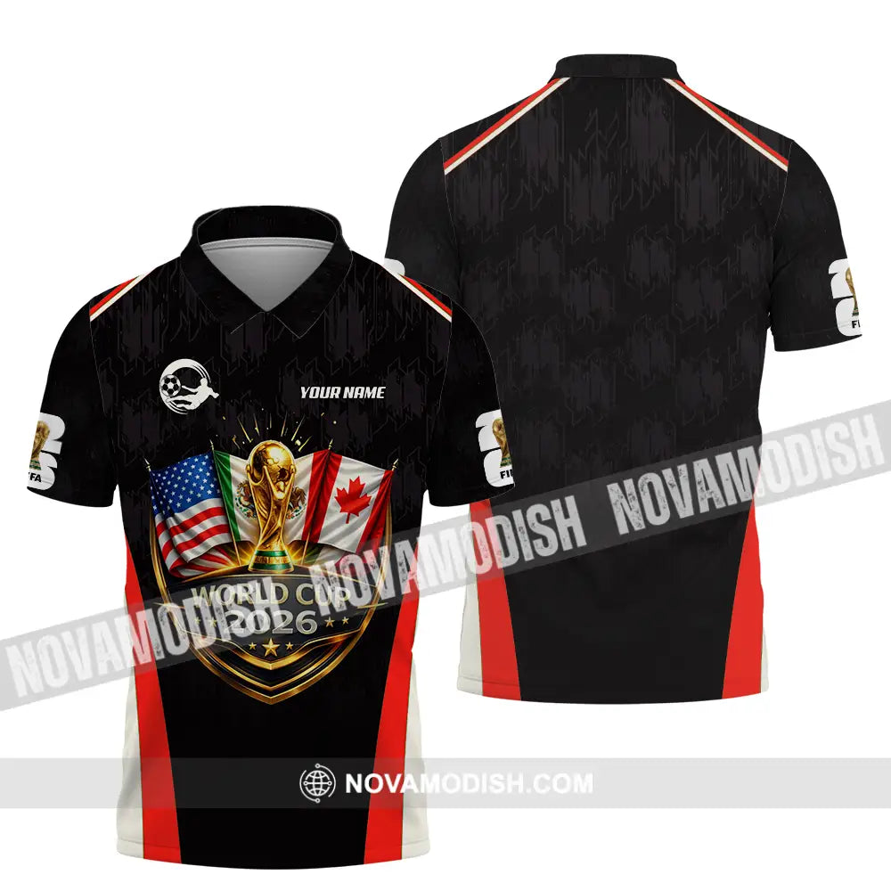 Unisex Shirt - Custom FIFA World Cup 2026 3D Shirt Polo Shirt / S T-shirt