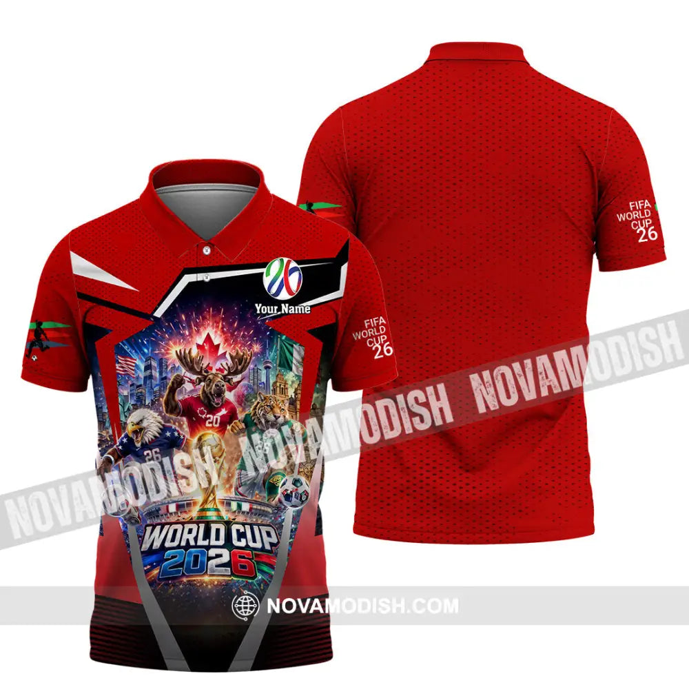 Unisex Shirt - Custom Fifa World Cup 2026 3D Shirt - Polo Shirt / S - T-shirt
