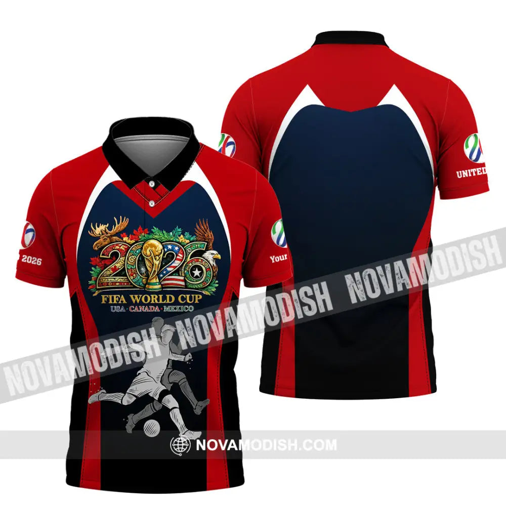 Unisex Shirt - Custom Fifa World Cup 2026 3D Shirt - Polo Shirt / S - T-shirt